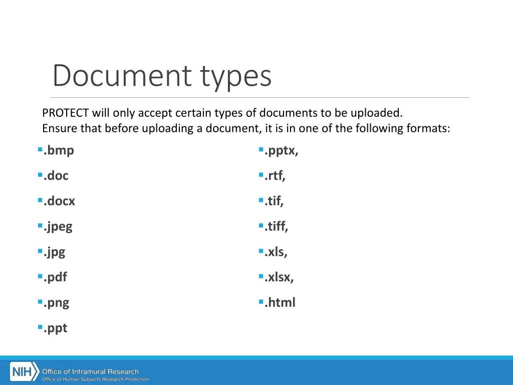 document types