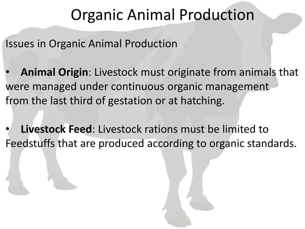 organic animal production 4