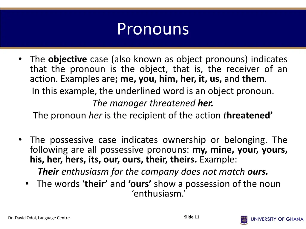 pronouns 1