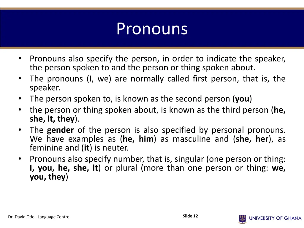 pronouns 2