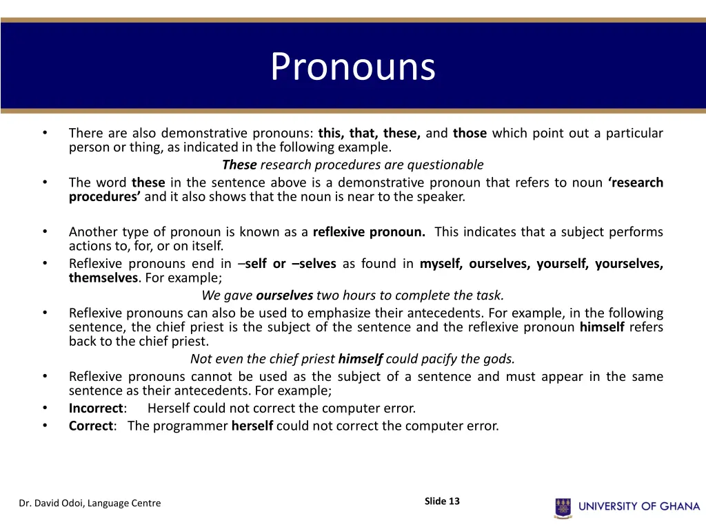 pronouns 3