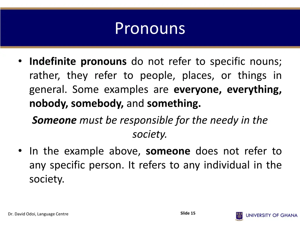 pronouns 5