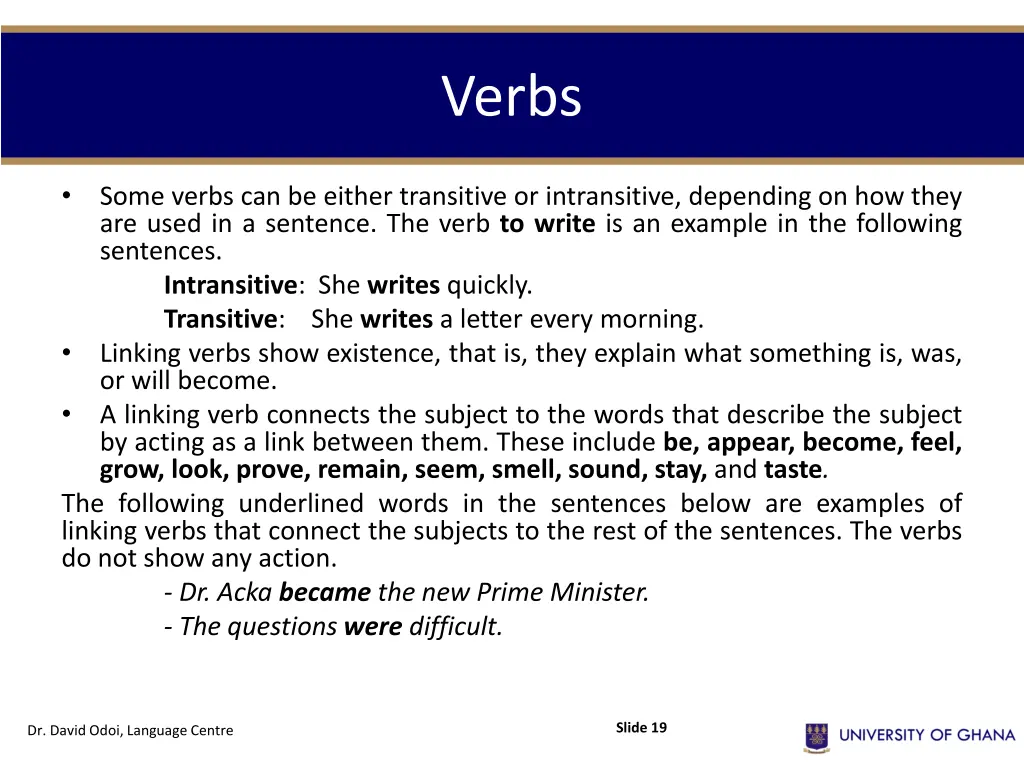 verbs 1