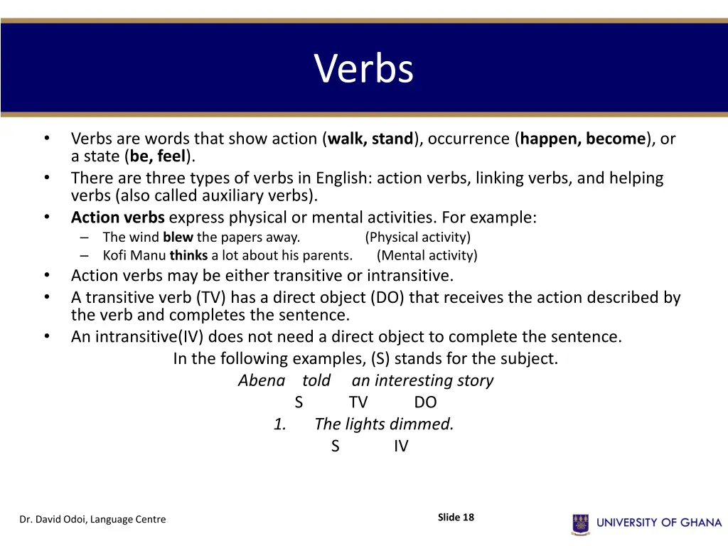 verbs