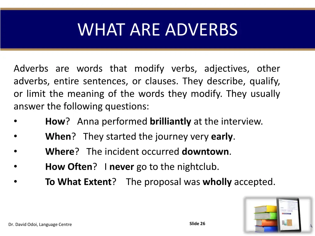 what are adverbs