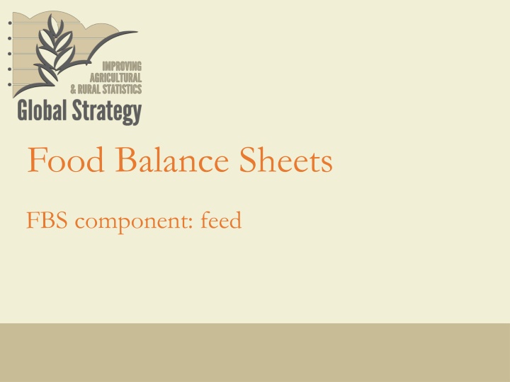 food balance sheets