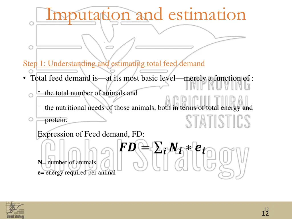 imputation and estimation 2