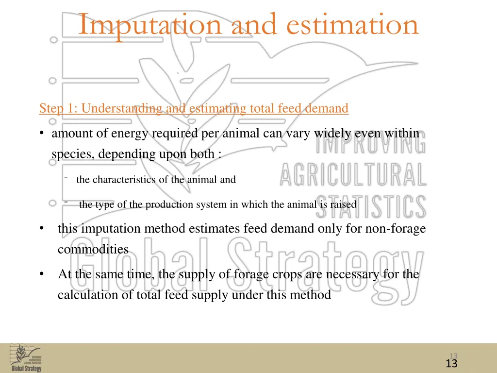 imputation and estimation 3