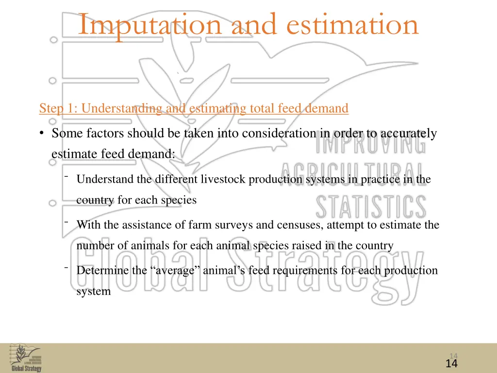 imputation and estimation 4