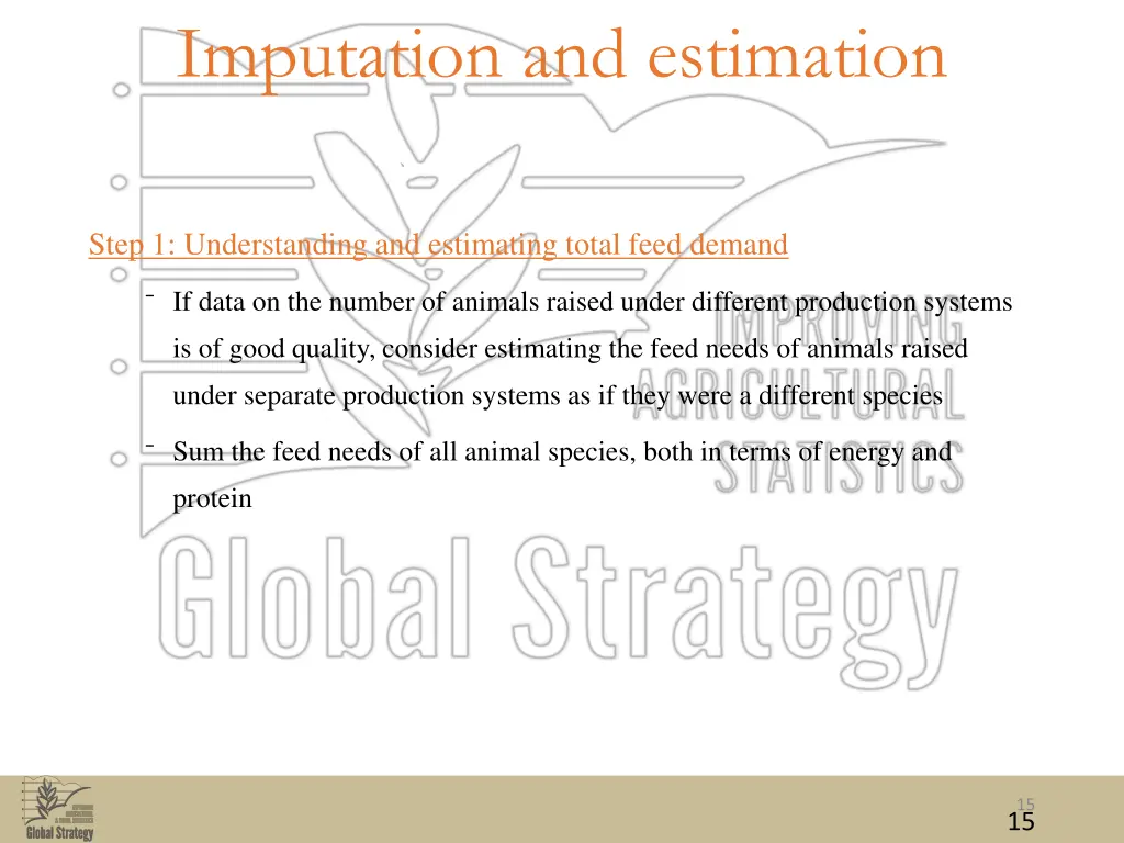 imputation and estimation 5