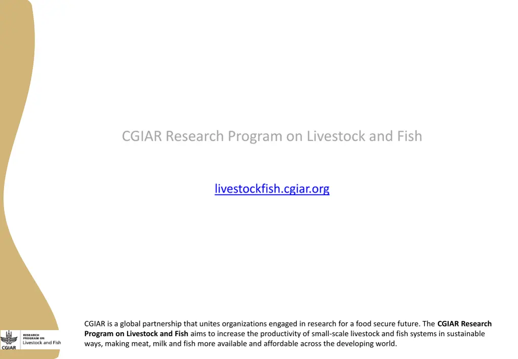 cgiar research program on livestock and fish