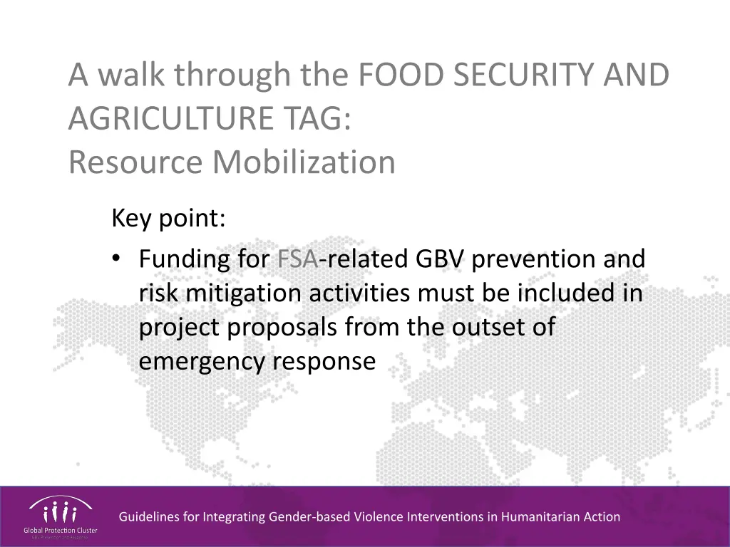 a walk through the food security and agriculture