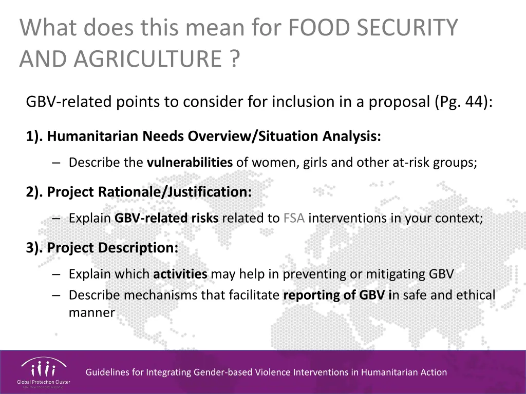 what does this mean for food security 1