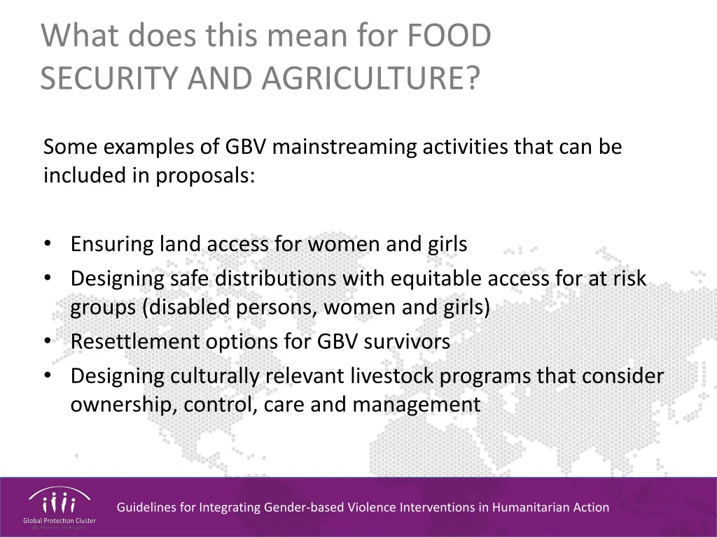 what does this mean for food security 3