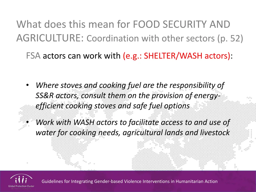 what does this mean for food security 7