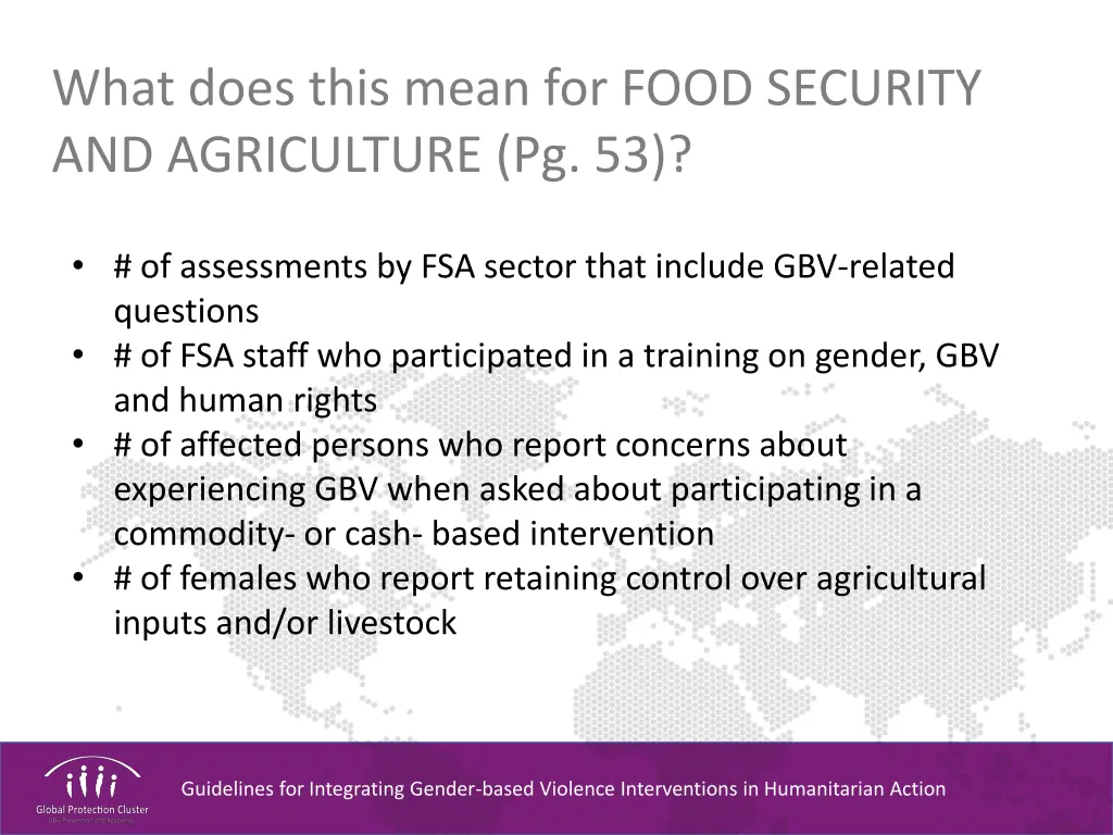 what does this mean for food security 9