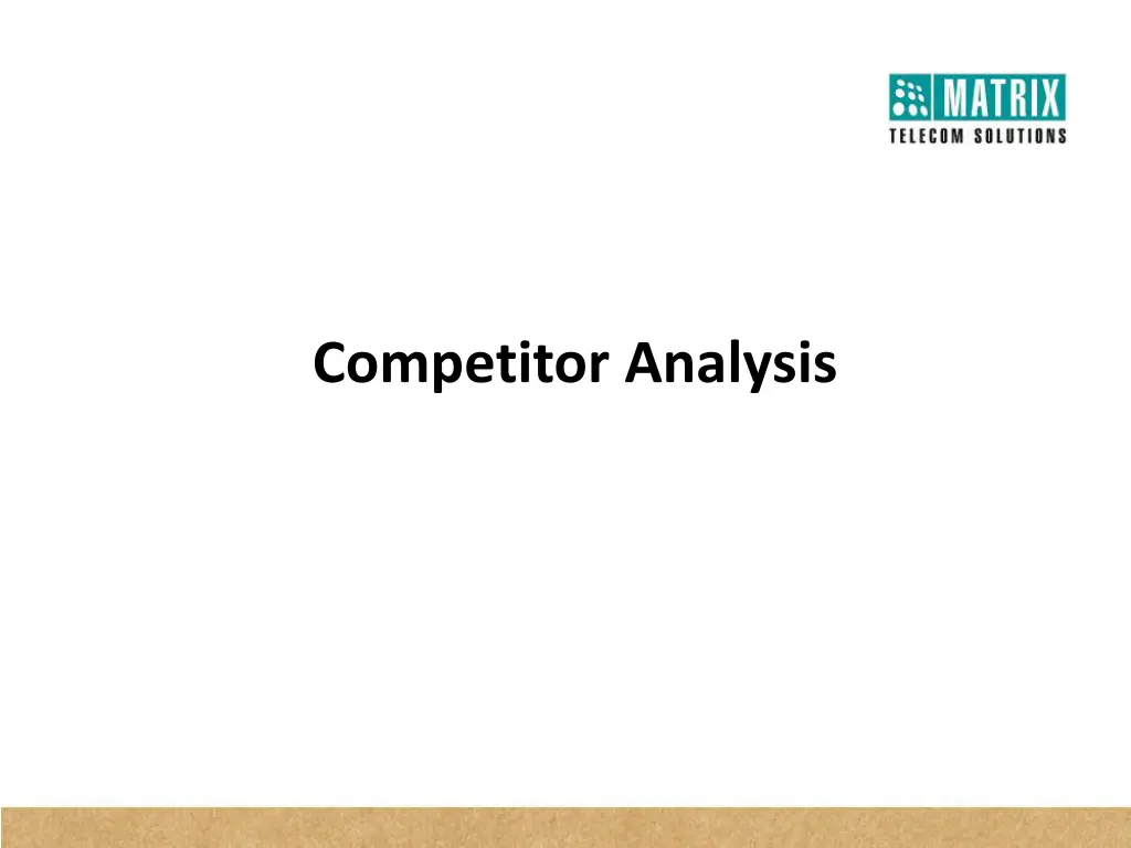 competitor analysis