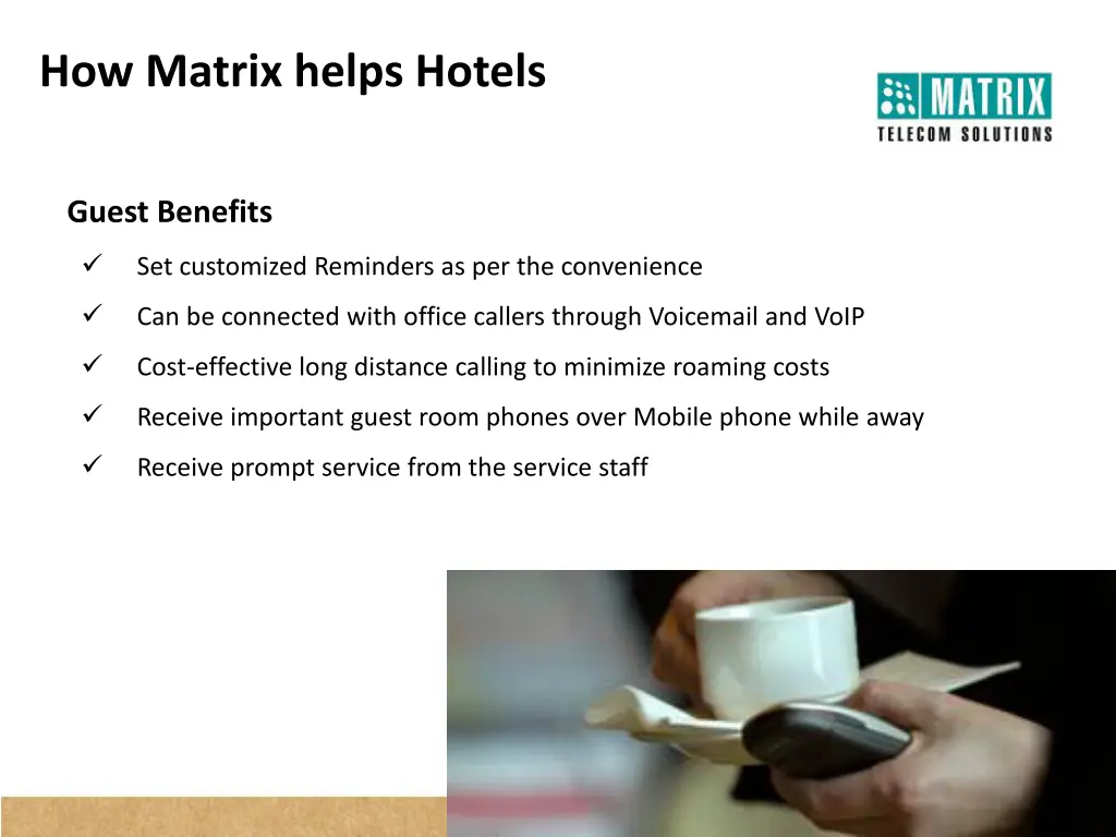 how matrix helps hotels 1