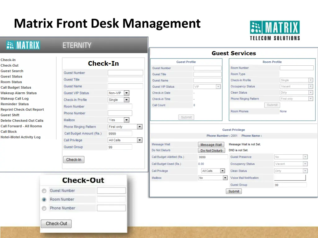 matrix front desk management 2