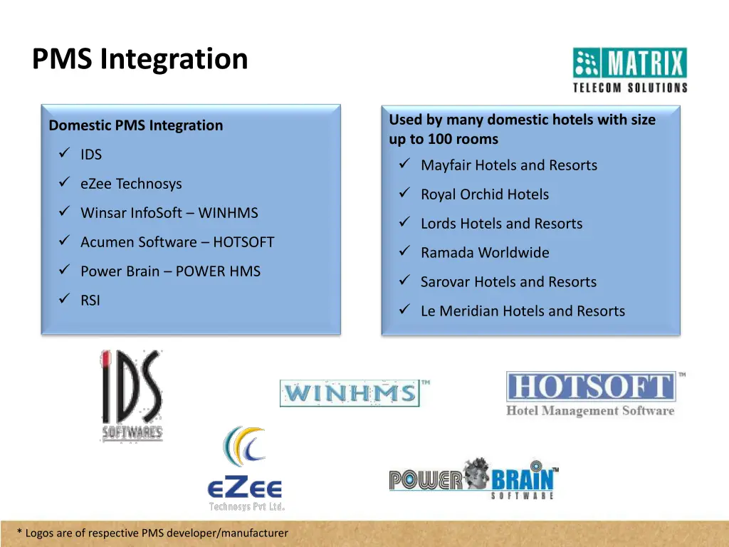 pms integration