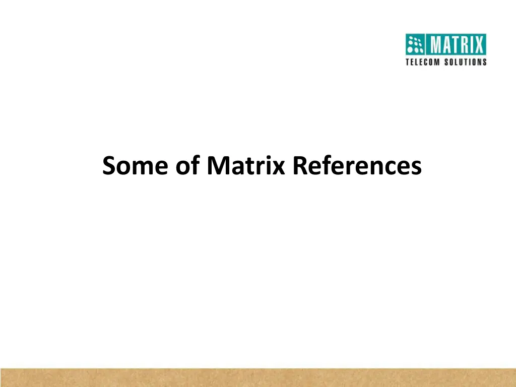 some of matrix references