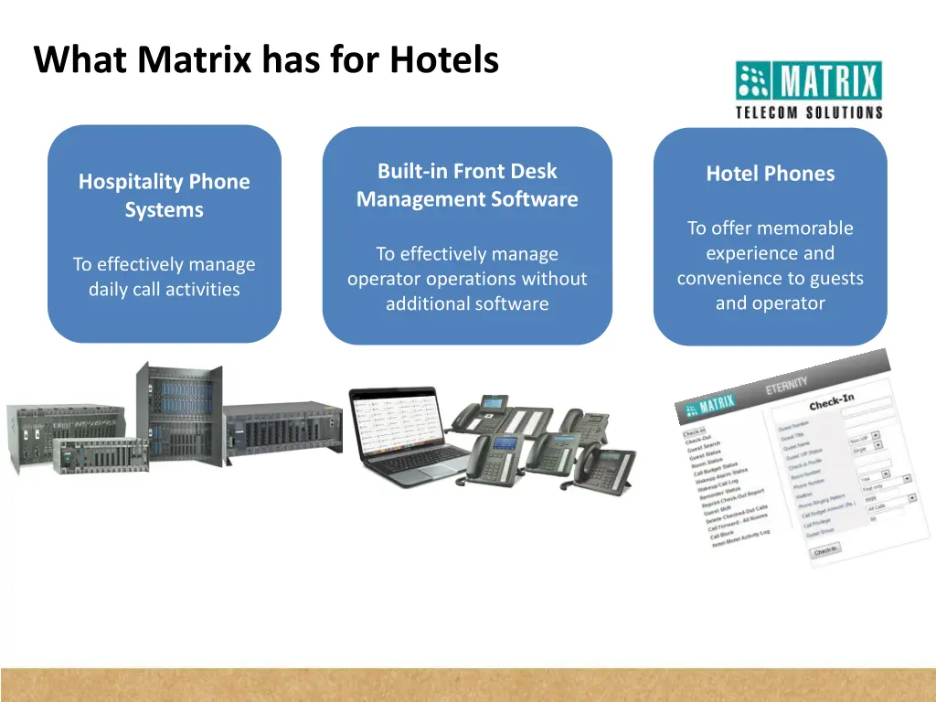 what matrix has for hotels