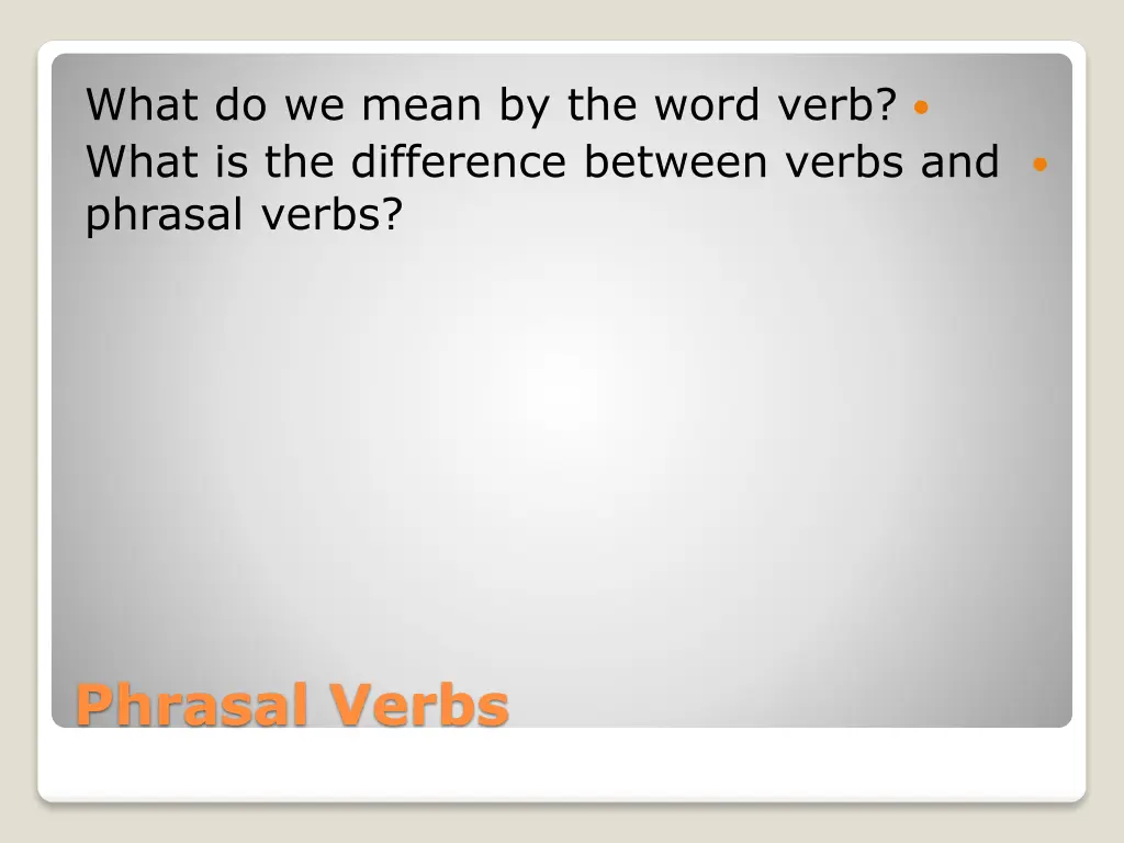 what do we mean by the word verb what