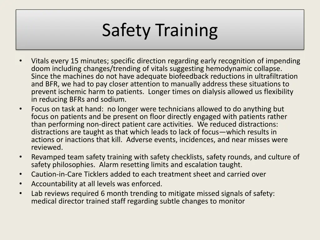 safety training