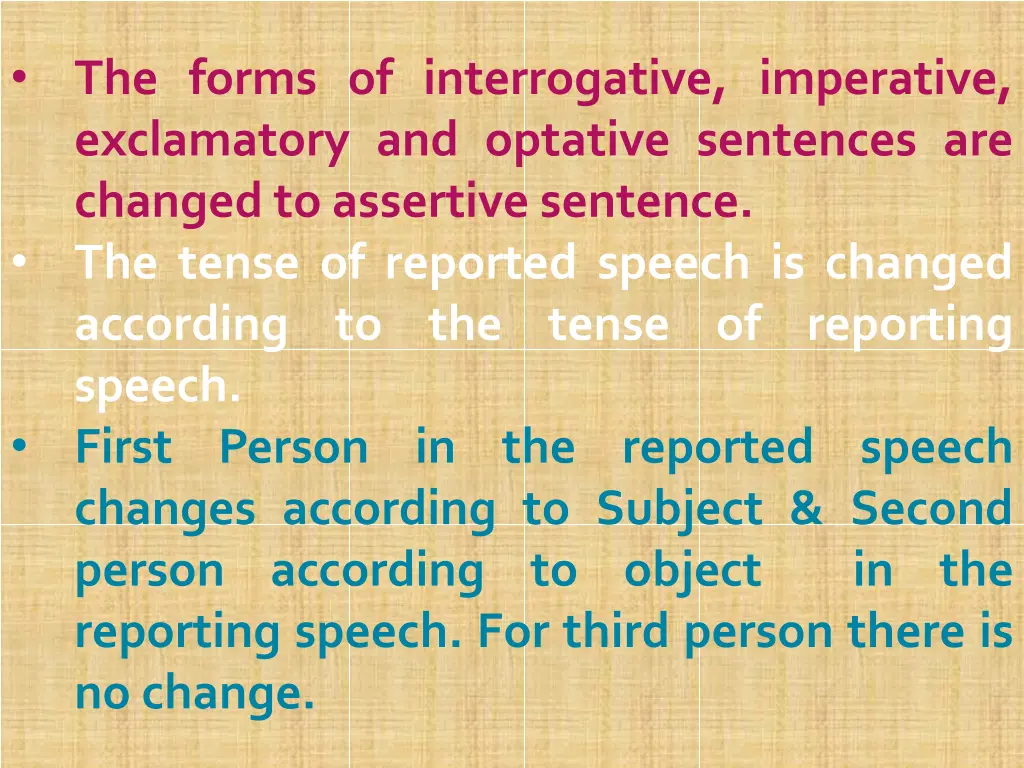 the forms of interrogative imperative exclamatory