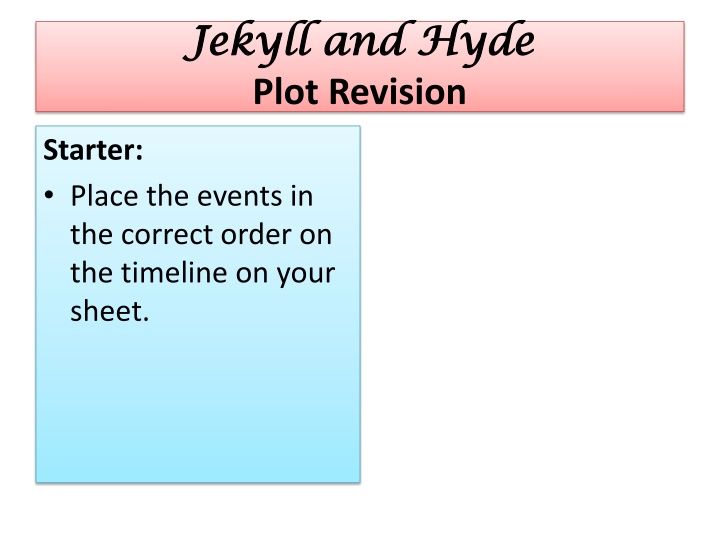 jekyll and hyde jekyll and hyde plot revision