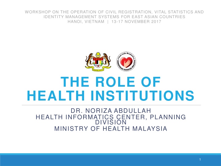 workshop on the operation of civil registration