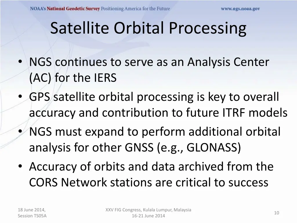 satellite orbital processing