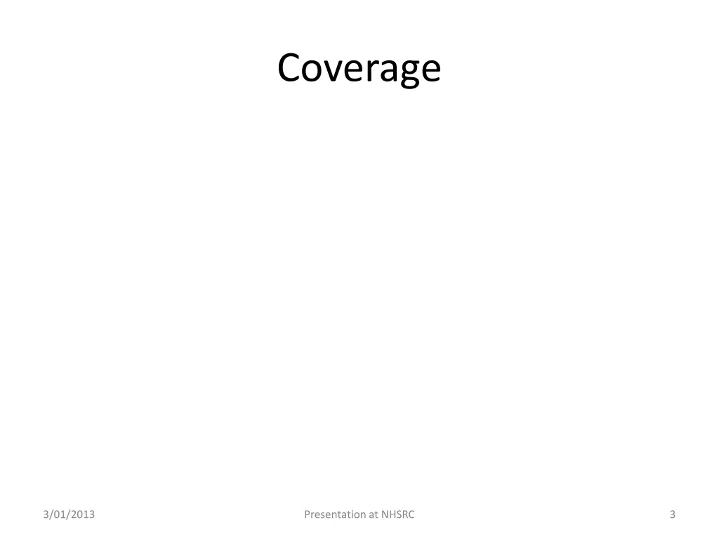 coverage