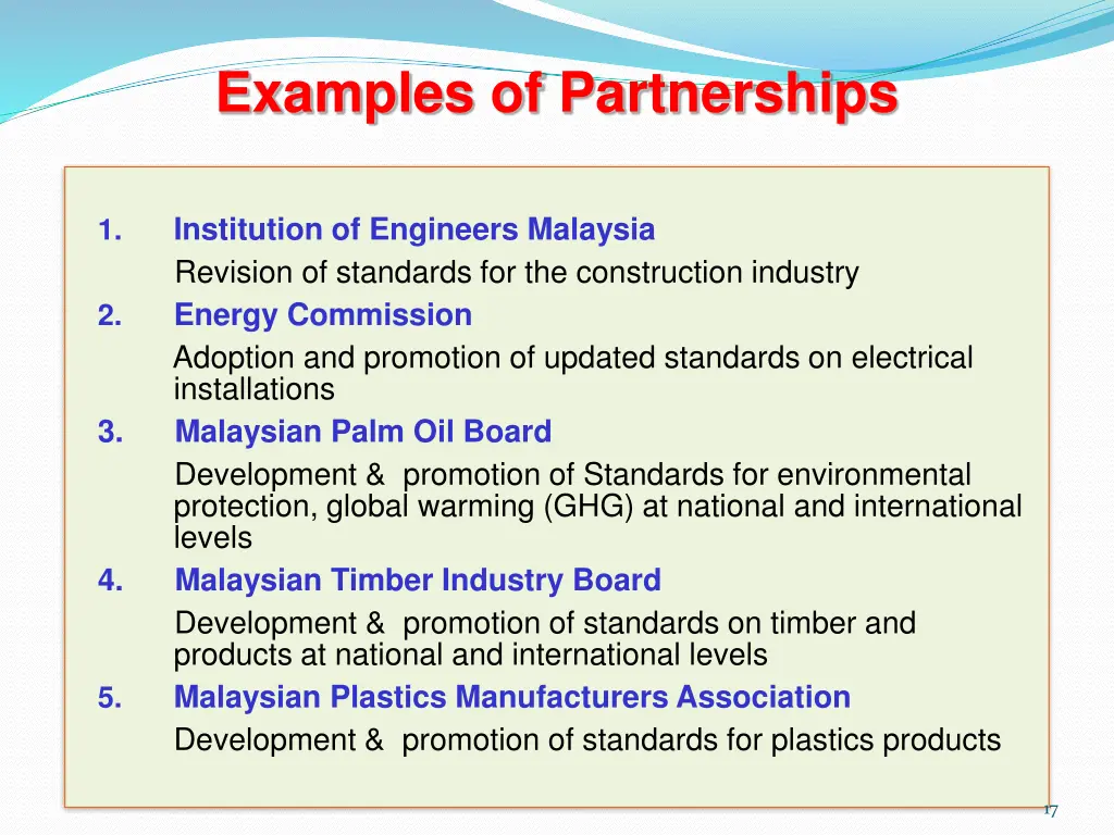 examples of partnerships