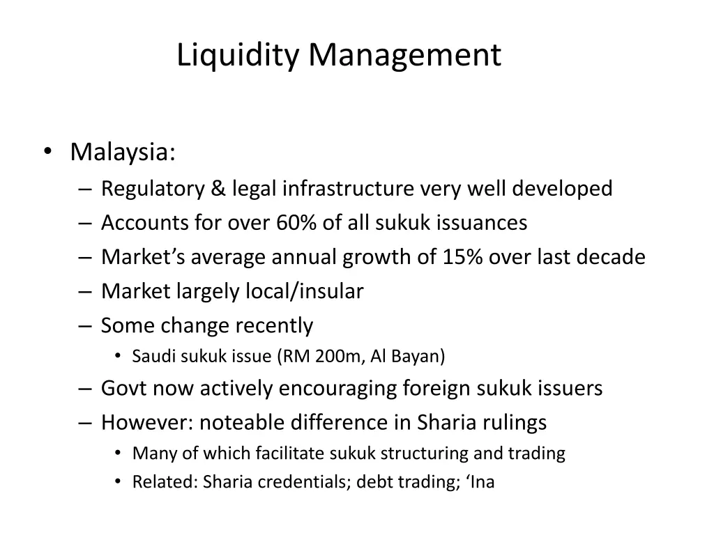 liquidity management 10