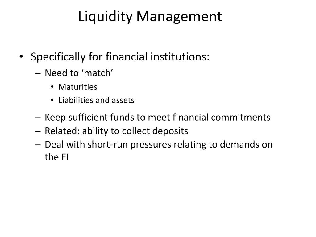 liquidity management 3