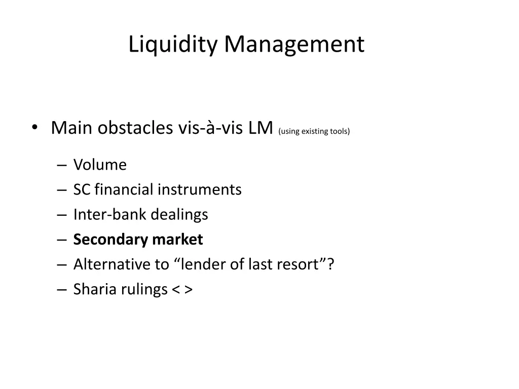 liquidity management 8