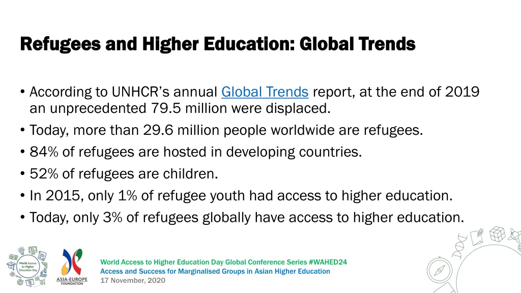 refugees and higher education global trends