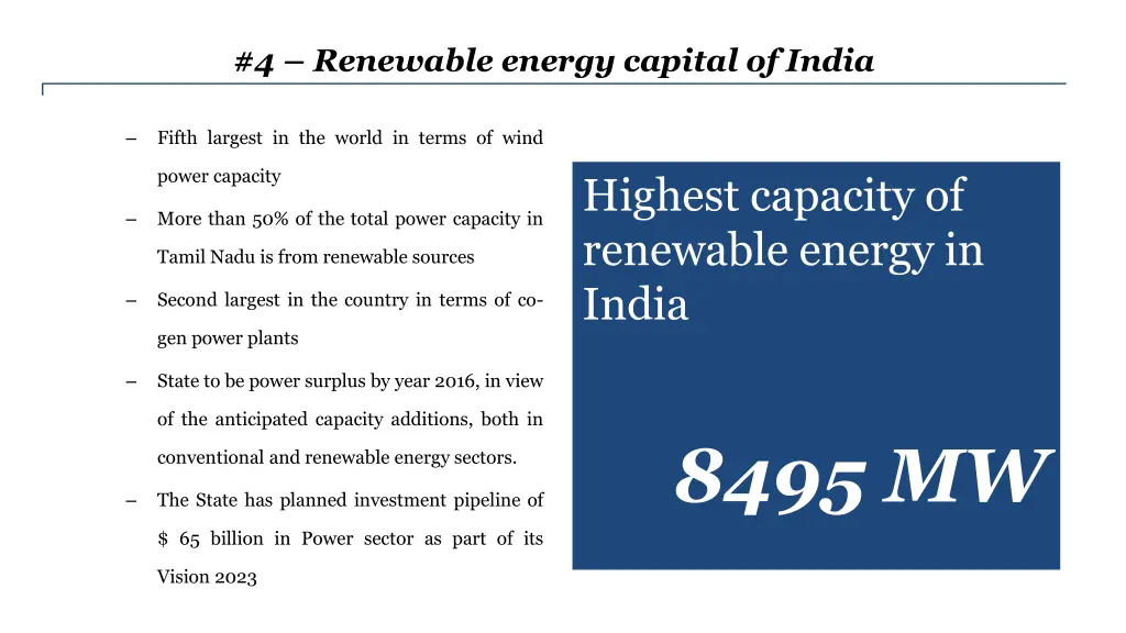 4 renewable energy capital of india