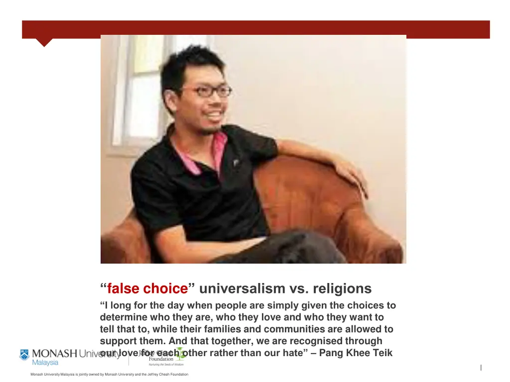 false choice universalism vs religions i long