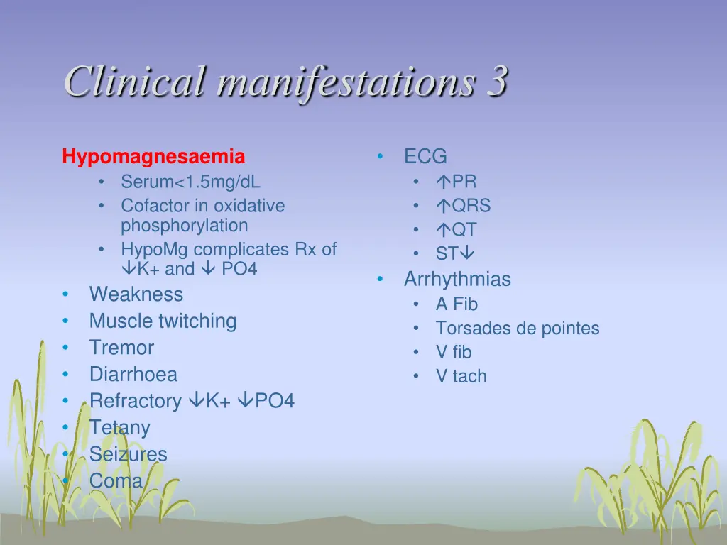 clinical manifestations 3