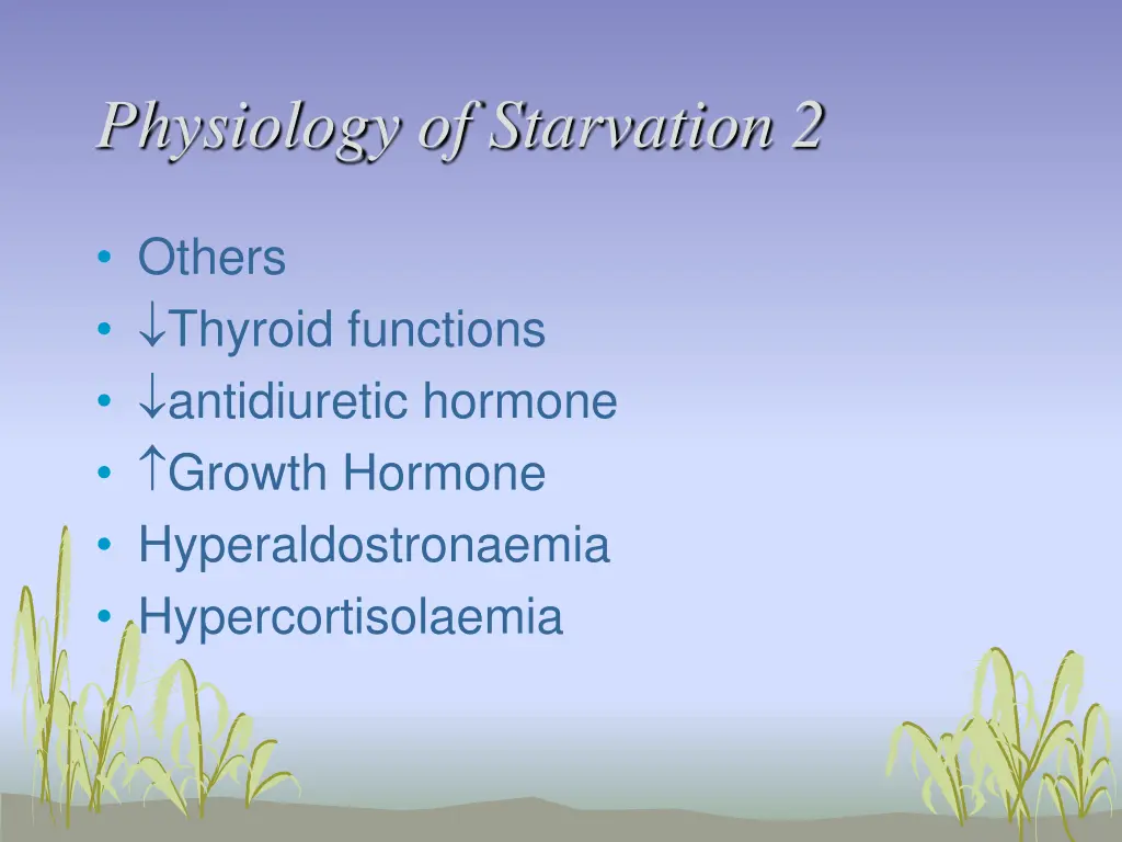 physiology of starvation 2