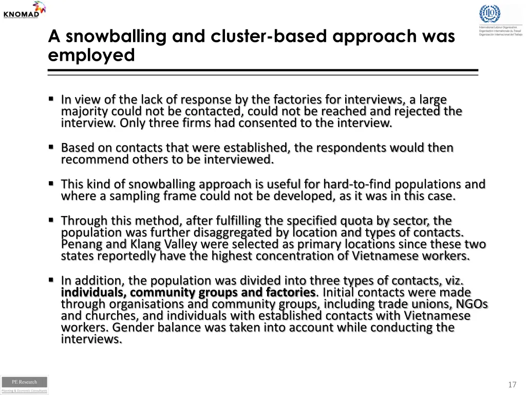 a snowballing and cluster based approach