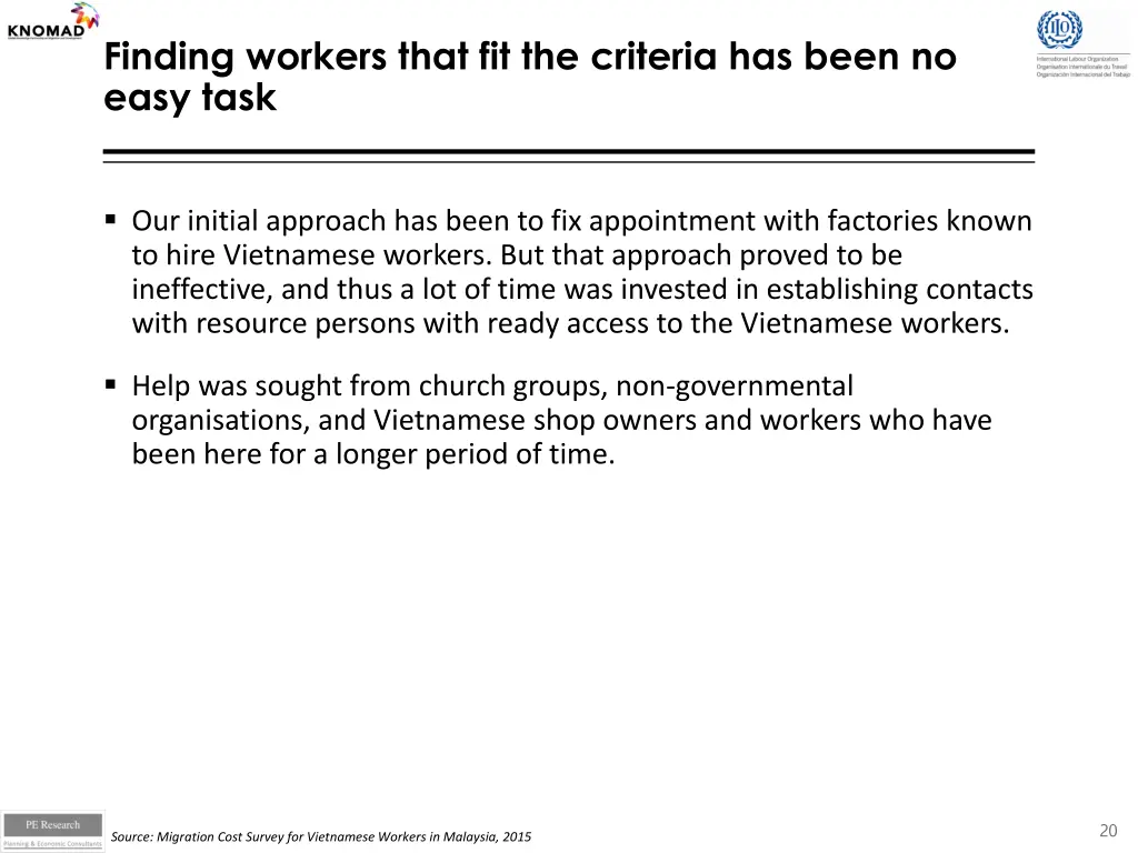 finding workers that fit the criteria has been