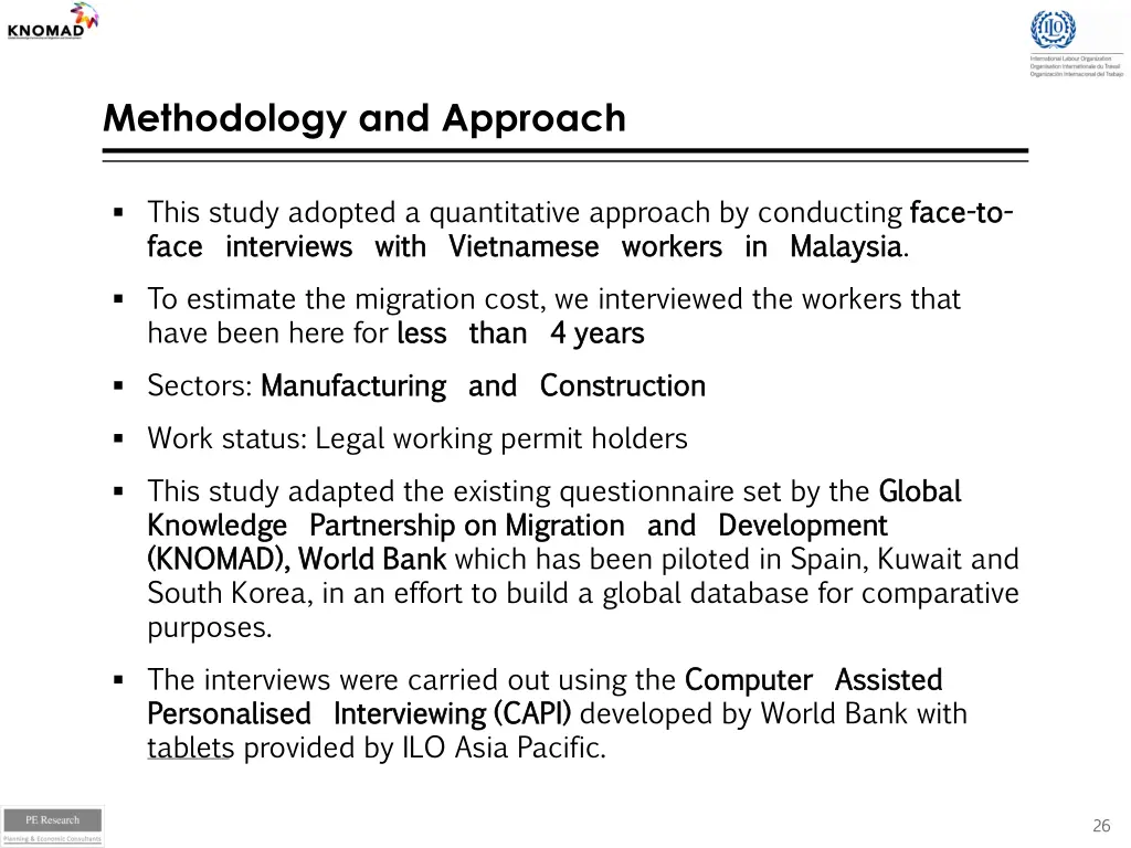 methodology and approach