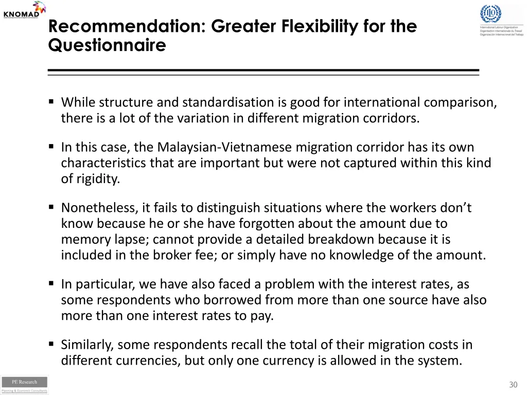 recommendation greater flexibility