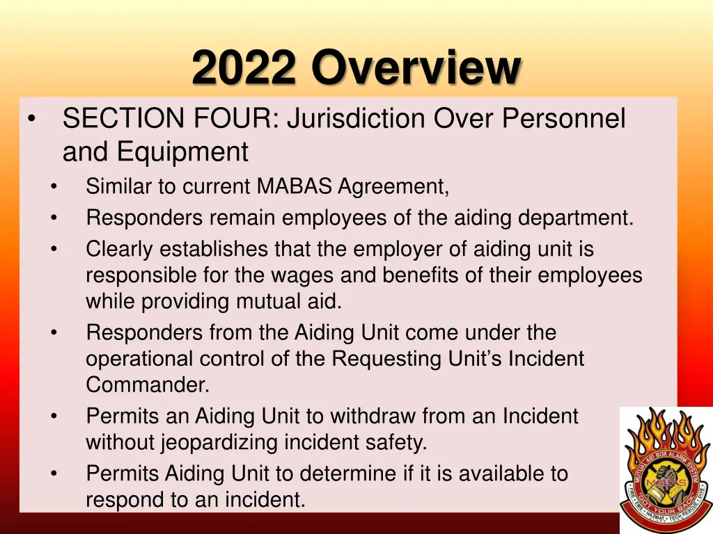 2022 overview section four jurisdiction over