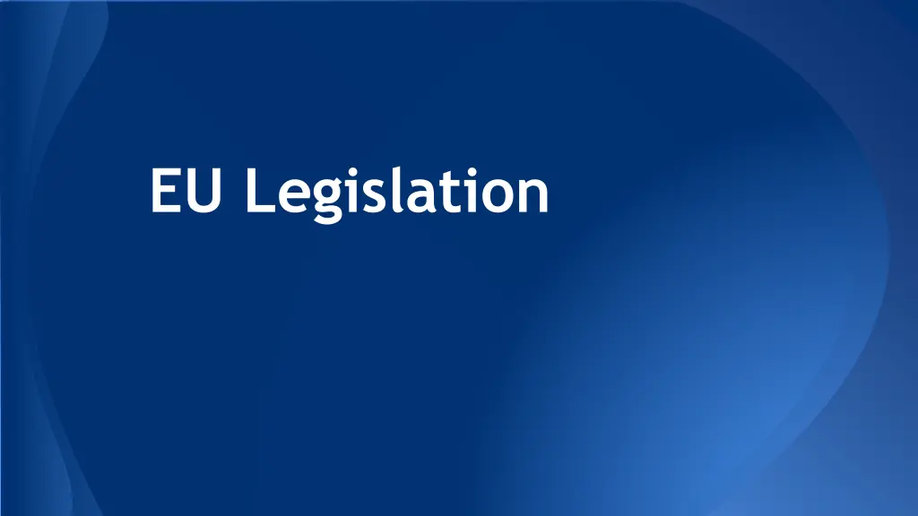 eu legislation