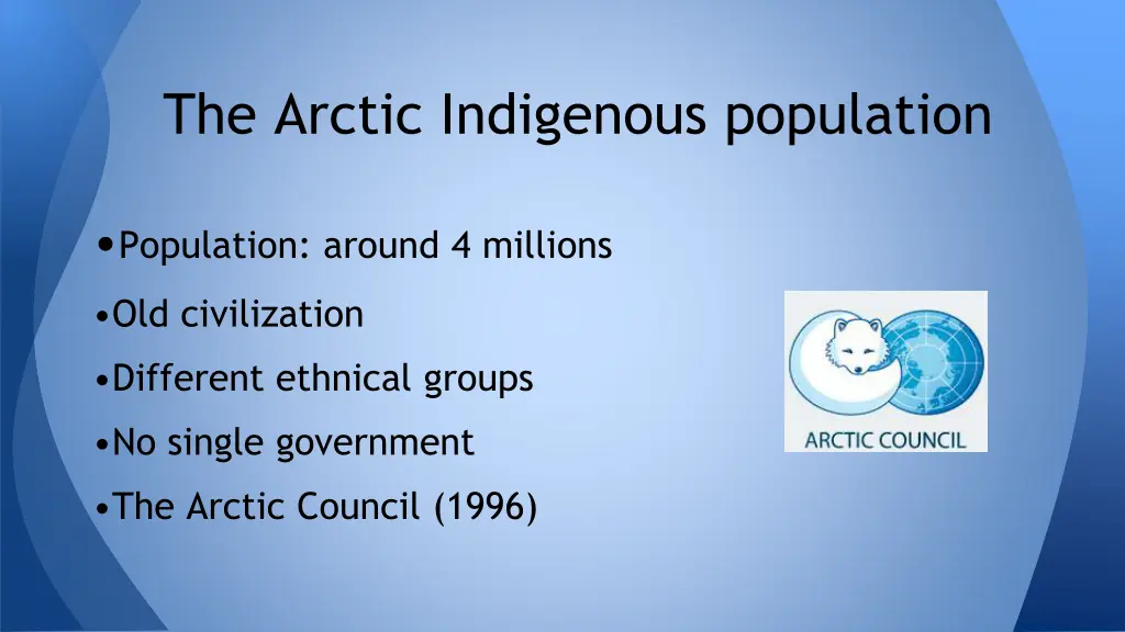 the arctic indigenous population