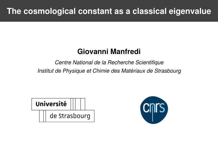 the cosmological constant as a classical